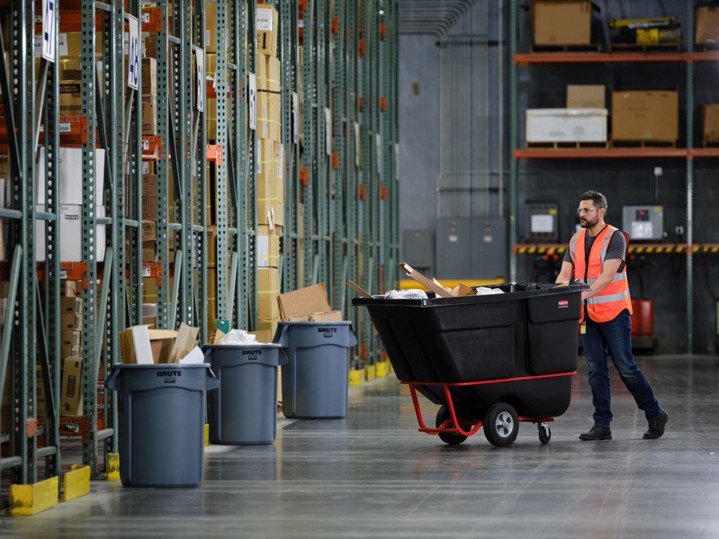 Brute Bins in warehouse facility