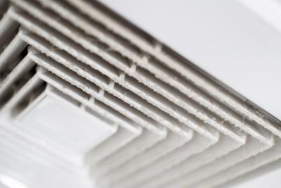 A dirty ceiling vent